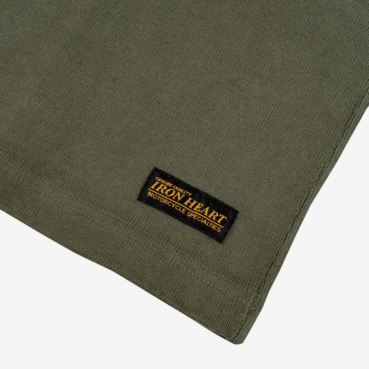 IHTL-1501-OLV - 11oz Cotton Knit Crew Neck Sweater - Olive - Image 6