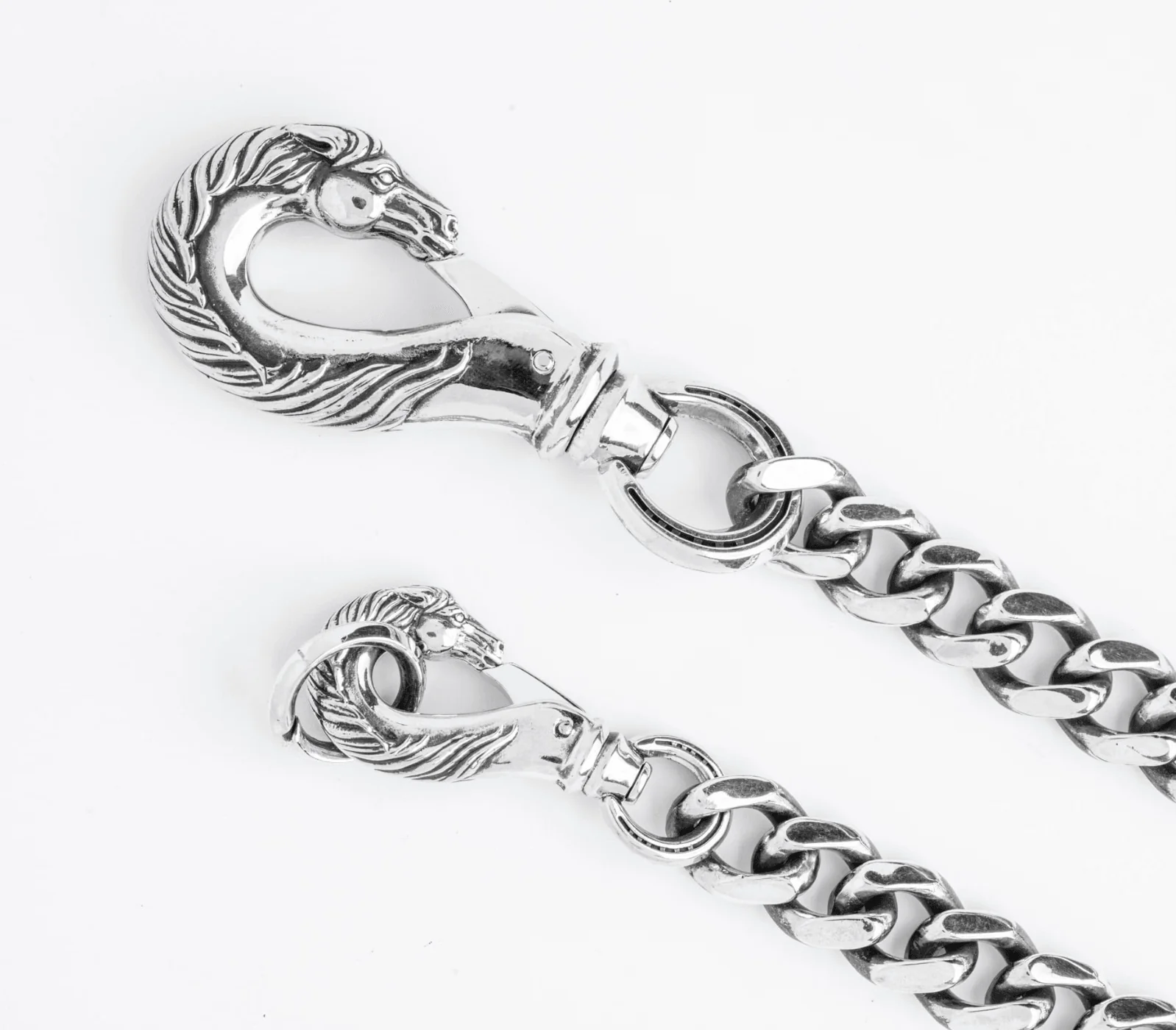 PE-HORSE-WALLET-CHAIN-HORSE-X-HORSE-SILVER - Peanuts & Co Horse Wallet Chain (horse×horse) - Silver - Image 3