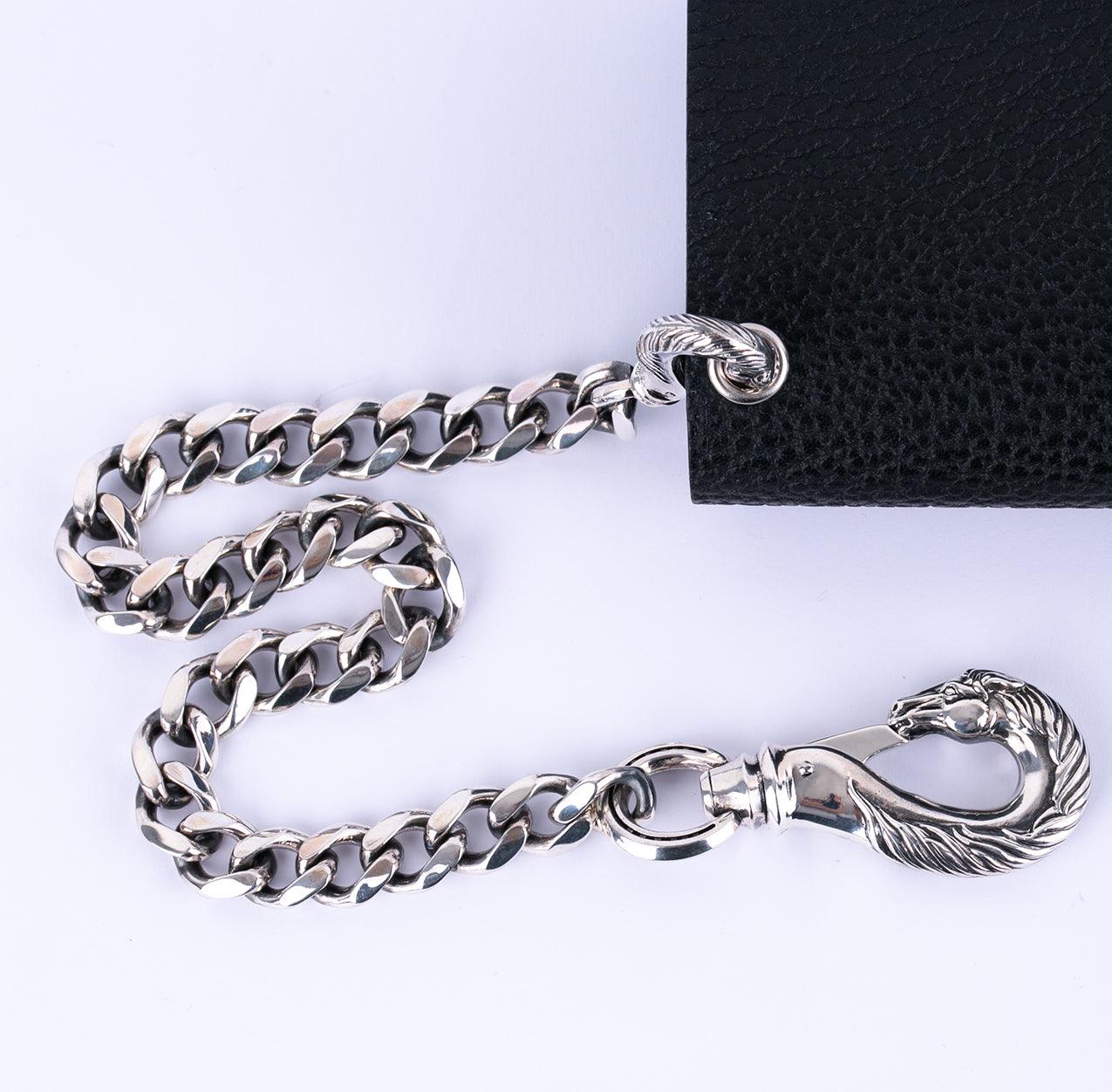 PE-HORSE-WALLET-CHAIN-HORSE-X-HORSE-SILVER - Peanuts & Co Horse Wallet Chain (horse×horse) - Silver - Image 4