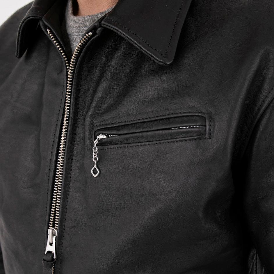 SB-MV-JPN-HO-BLK - Simmons Bilt "Maverick" Japanese Horsehide Jacket - Black - Image 3