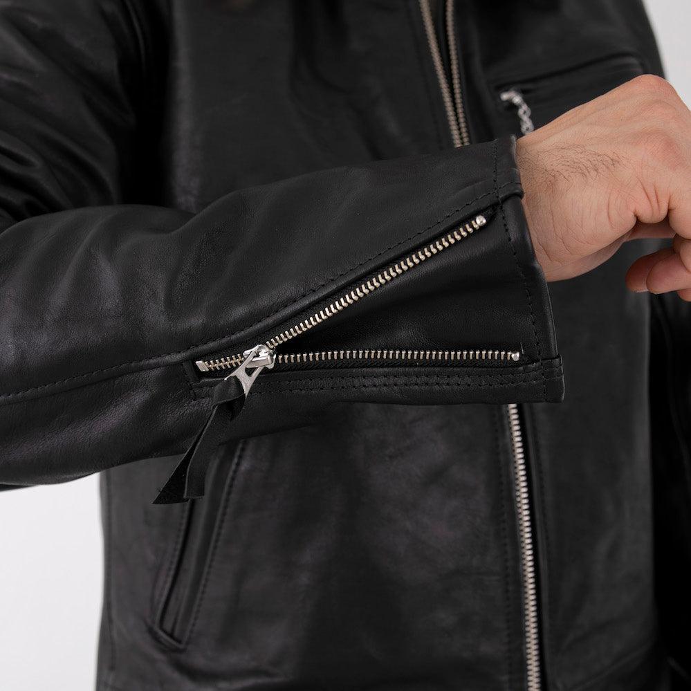 SB-MV-JPN-HO-BLK - Simmons Bilt "Maverick" Japanese Horsehide Jacket - Black - Image 4