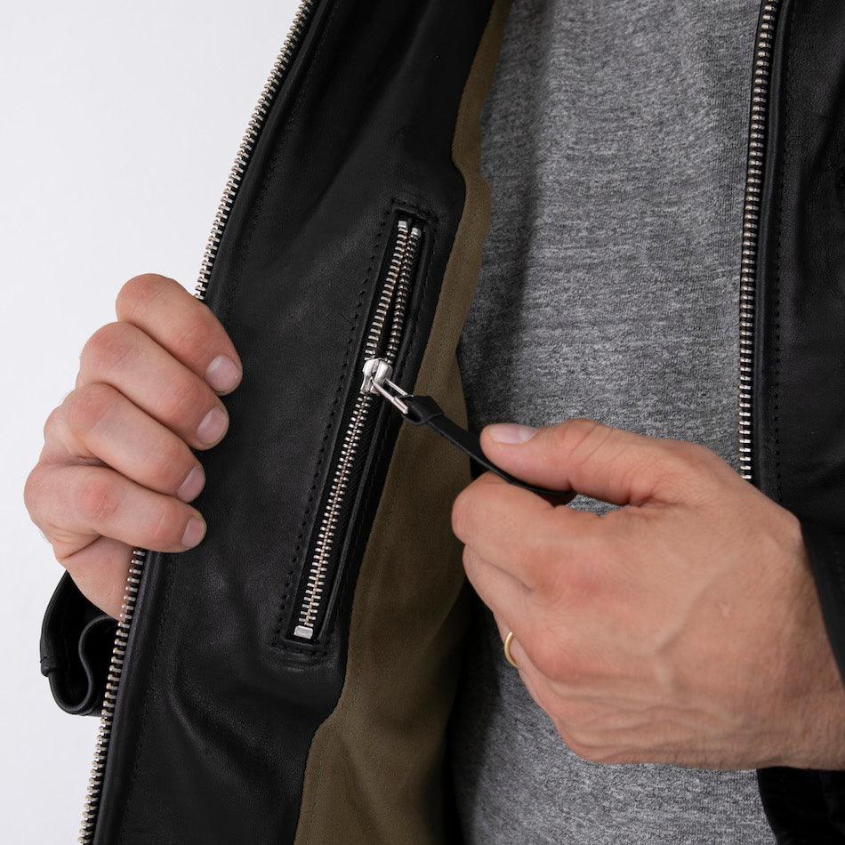 SB-MV-JPN-HO-BLK - Simmons Bilt "Maverick" Japanese Horsehide Jacket - Black - Image 6