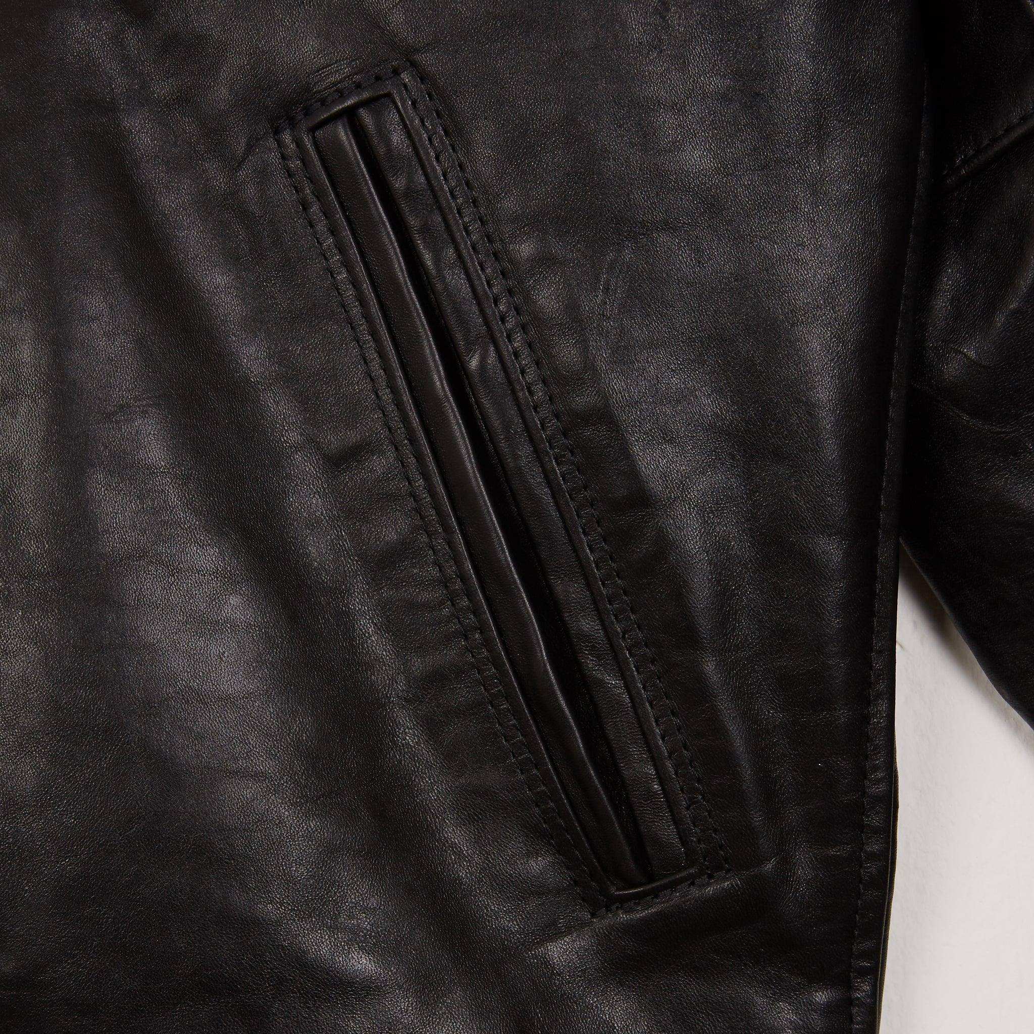 SB-MV-ME-HO-BLK - Simmons Bilt "Maverick" Horween Horsehide Jacket - Black - Image 7