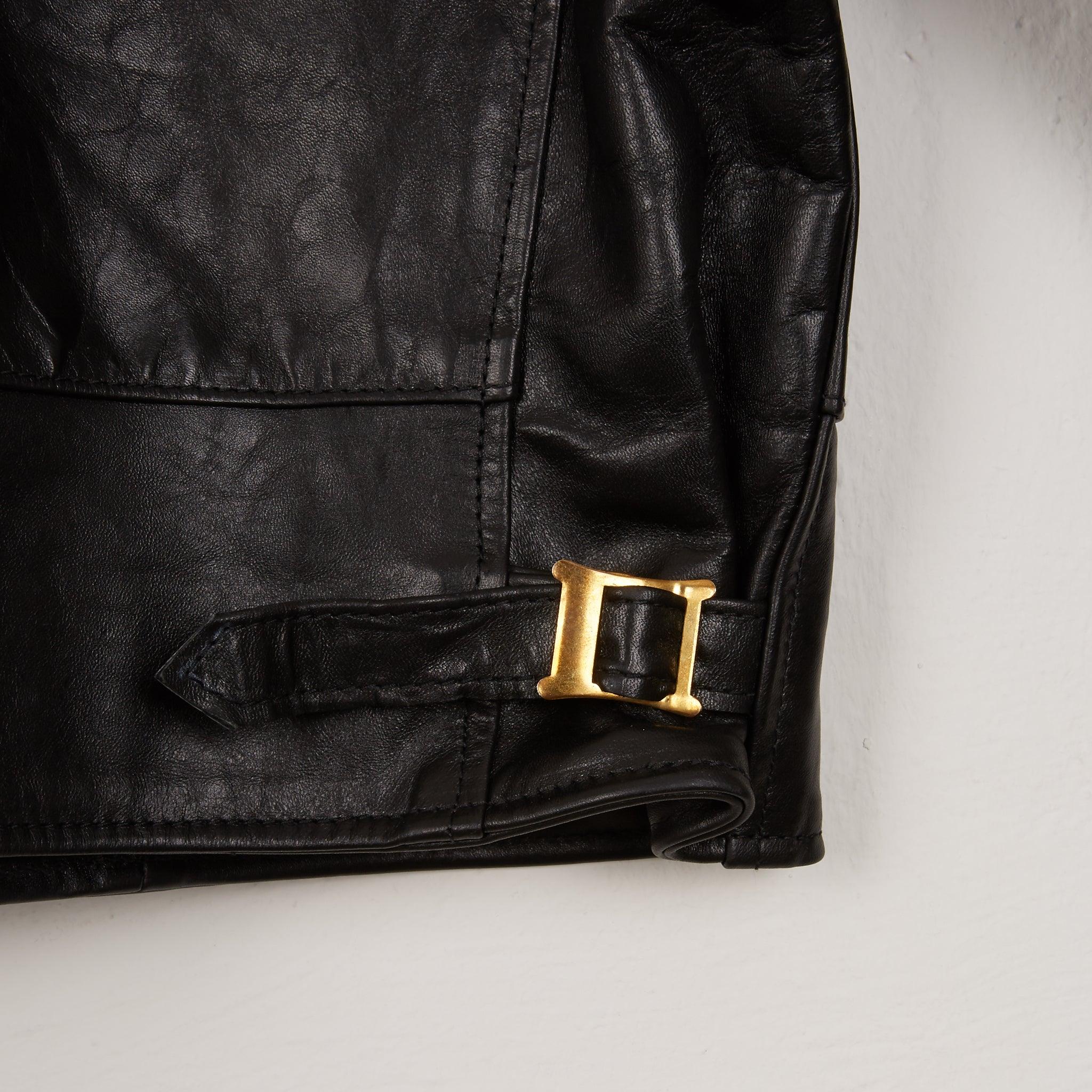 SB-MV-ME-HO-BLK - Simmons Bilt "Maverick" Horween Horsehide Jacket - Black - Image 9