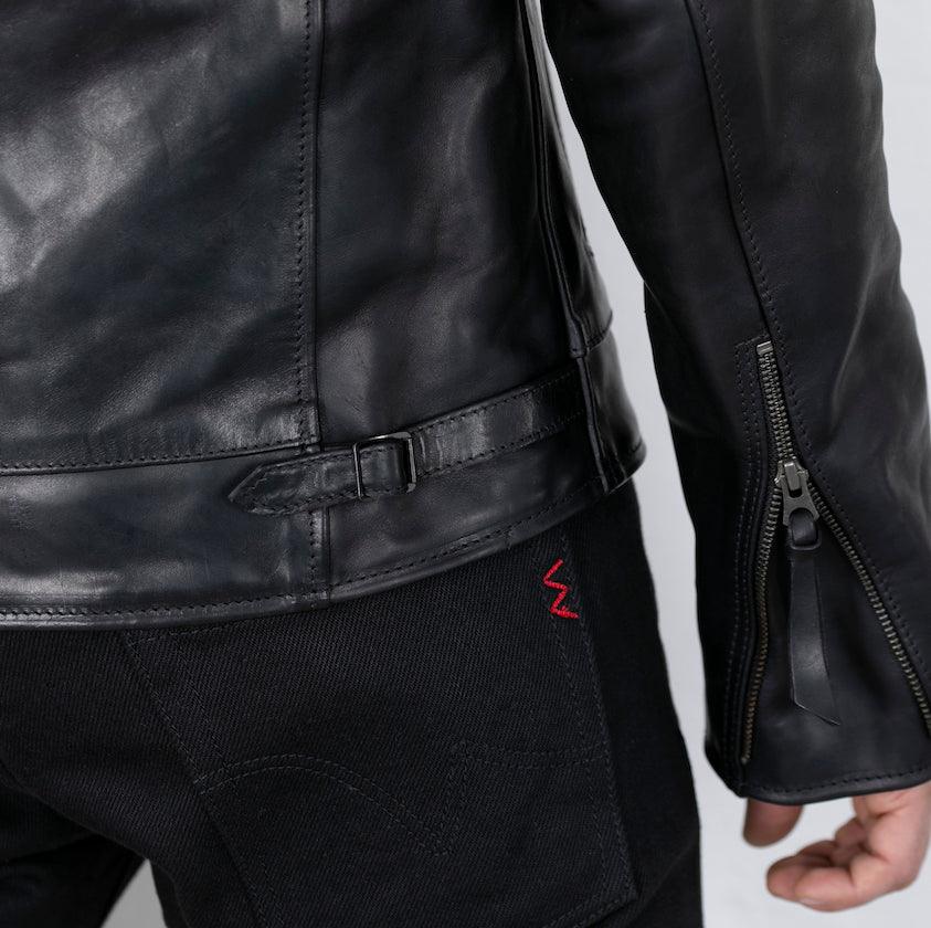 SB-TG-MU-HO-BLK - Simmons Bilt "Tailgunner" Horsehide Jacket - Black - Image 8