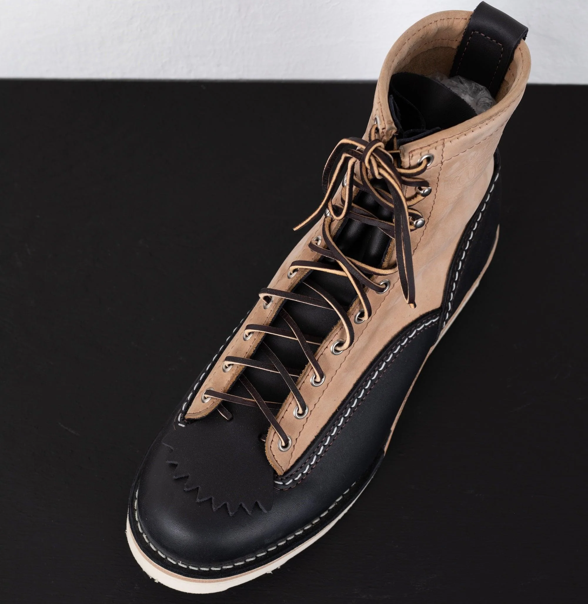 WE-BKBE1084014-NAT - Lace-To-Toe Custom JOBMASTER - Black/Natural - Image 8