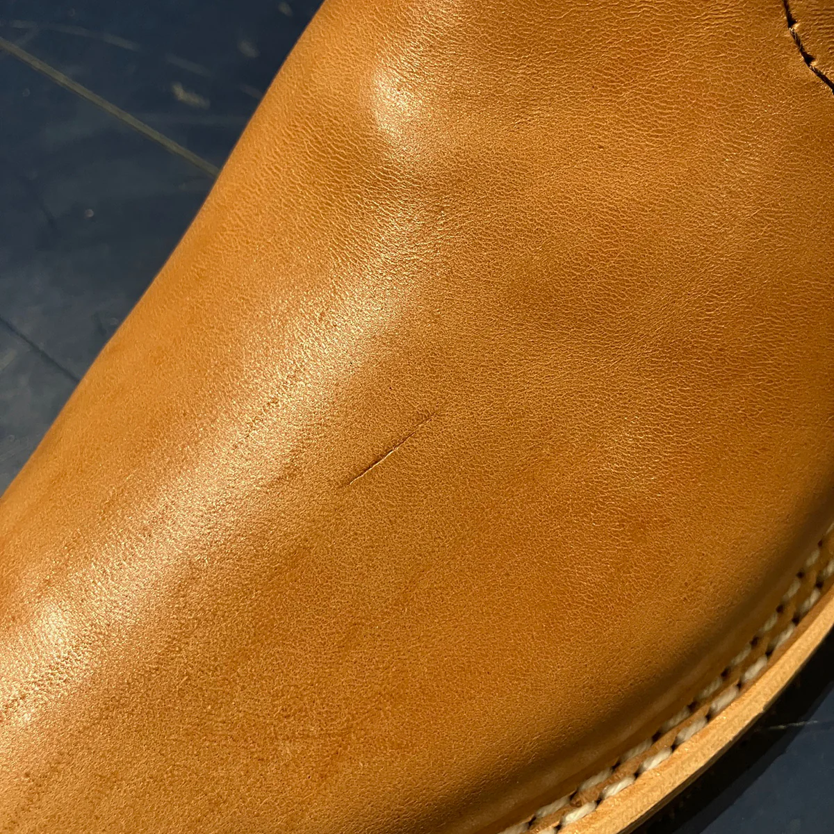 WE-SP0991WBR-9 - Wesco Custom Morrison Horsehide Size 9 - Natural - Image 11