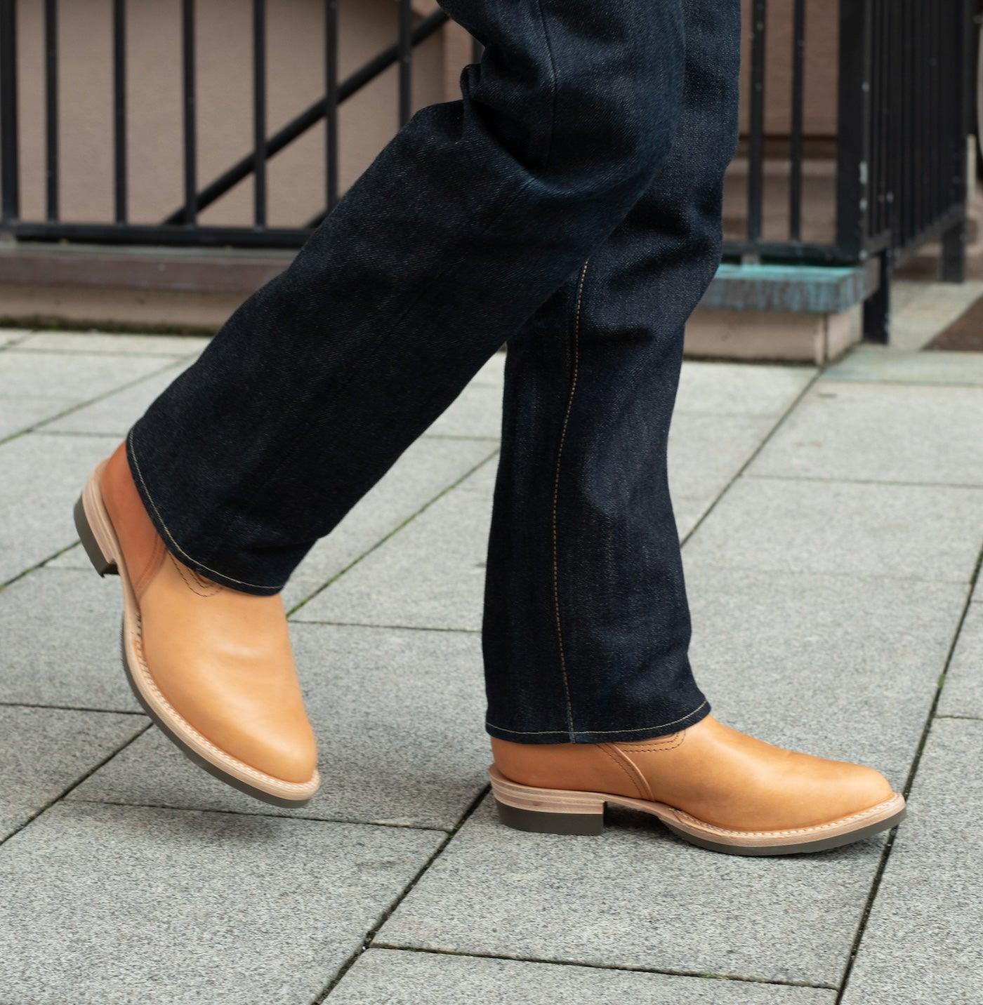 WE-SP0991WBR-9 - Wesco Custom Morrison Horsehide Size 9 - Natural - Image 3