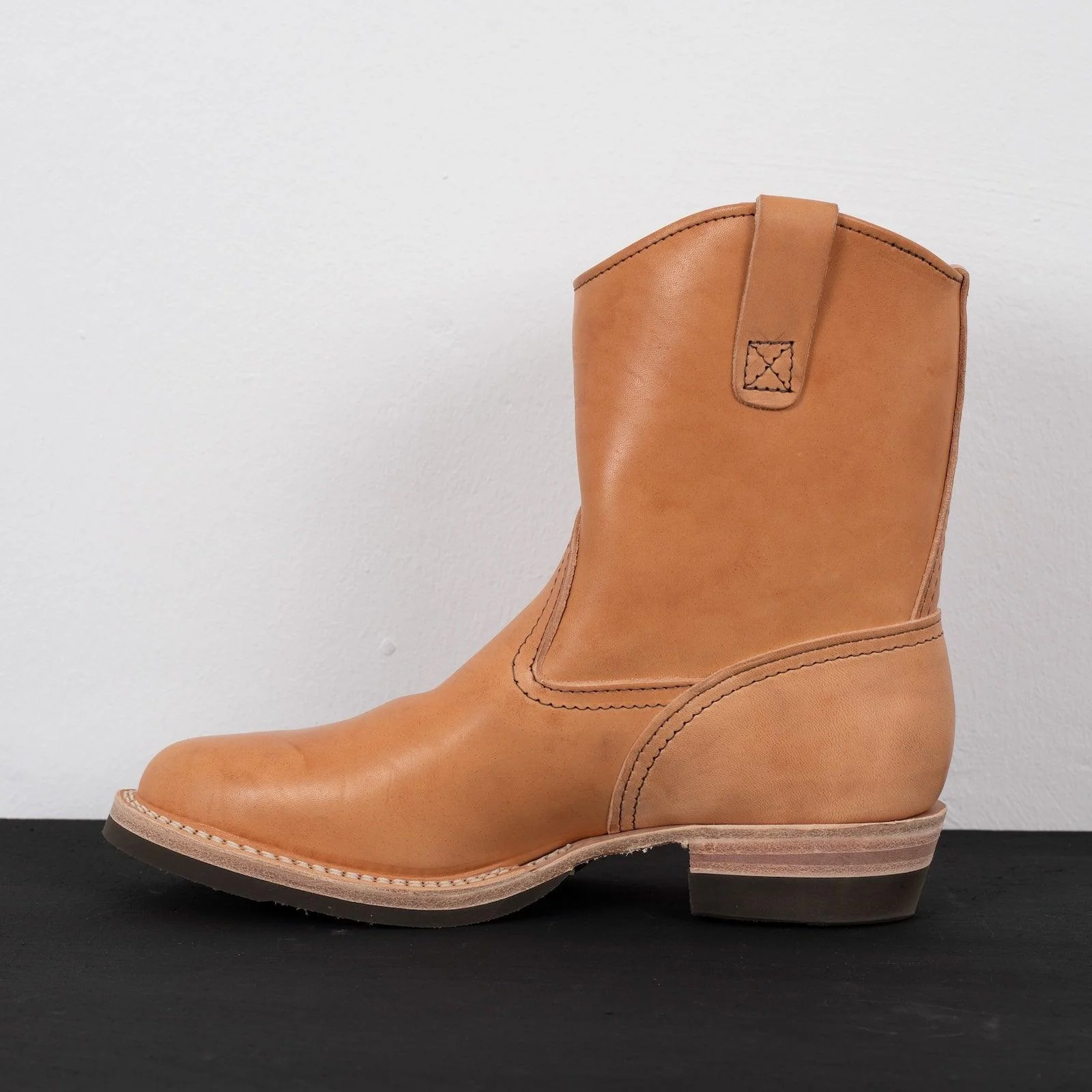 WE-SP0991WBR-9 - Wesco Custom Morrison Horsehide Size 9 - Natural - Image 6